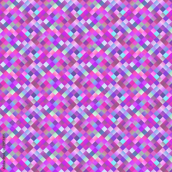 Fototapeta Seamless abstract square pattern background - geometric colorful vector graphic design