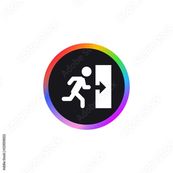 Fototapeta Exit -  App Icon