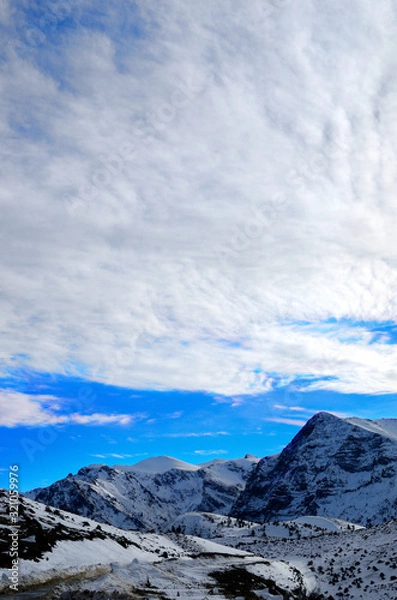 Obraz clouds over the mountain