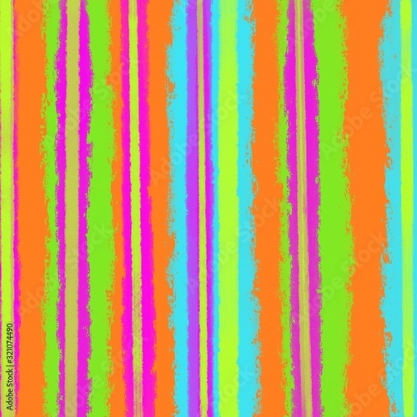 Fototapeta Motley background, colorful geometric pattern. Primitive painted stripes, expressionism.
