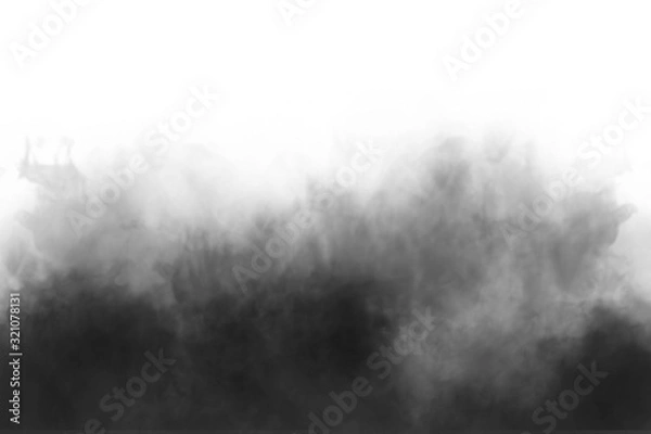 Fototapeta Smog clouds. realistic overlay of smog clouds, fog clouds for composition. mask