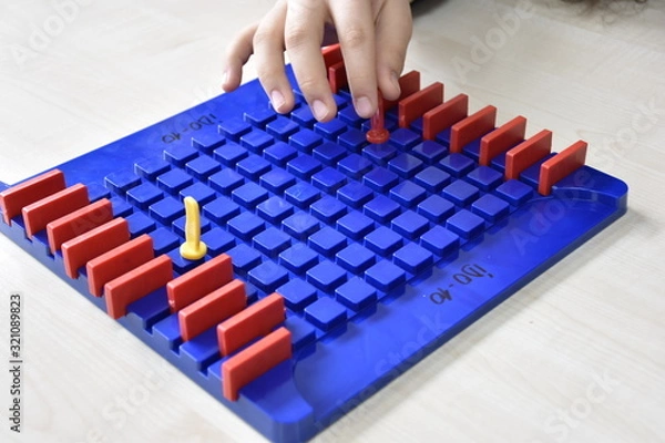 Fototapeta a board game and playing hand