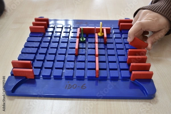 Fototapeta a board game and playing hand