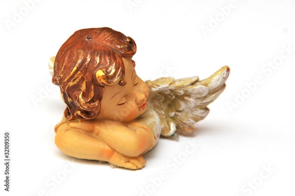 Fototapeta Schalfender Engel - schräg