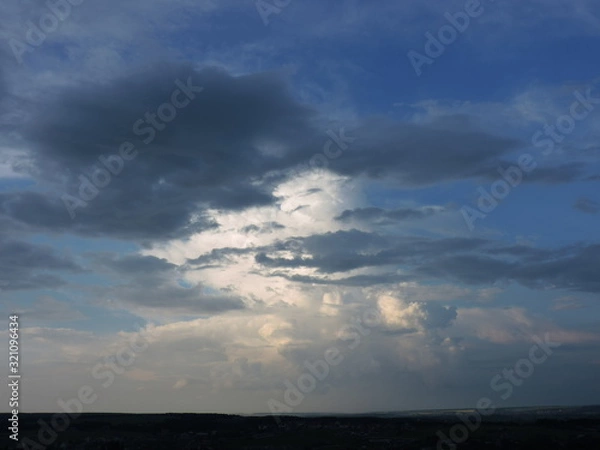 Fototapeta dramatic sky with clouds