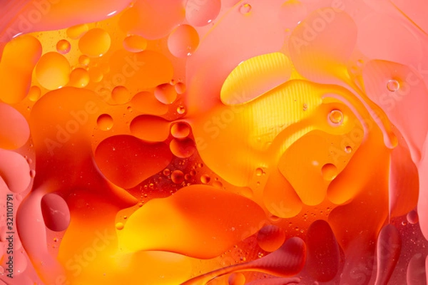 Obraz Abstract background as a result of a mixture of water and oil