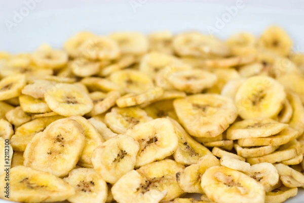 Obraz Dried banana slices