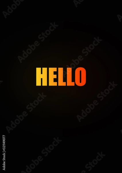Obraz hello