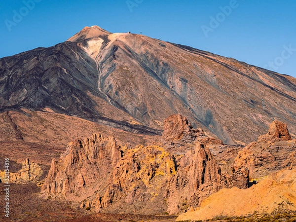 Fototapeta Picture of the landscape of Tenerife, the Canary Islands . Ocean, cliffs, beach, mountains, volcano.