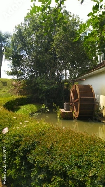 Fototapeta water wheel
