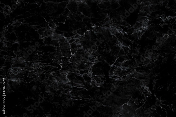 Obraz black marble texture  pattern  or abstract  black background