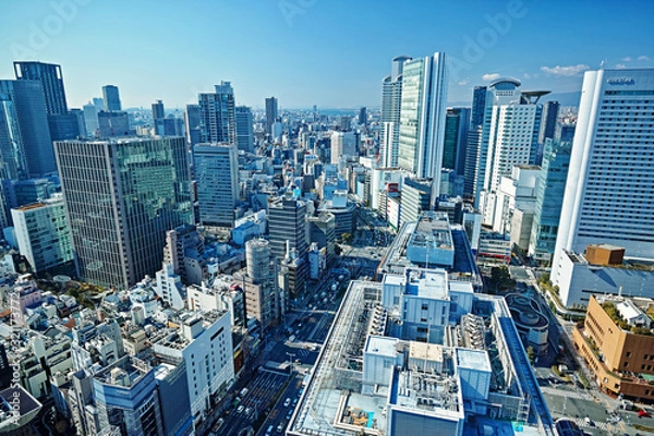 Obraz 大阪駅前第3ビル 33階西側からの眺望