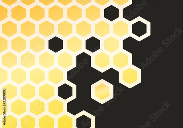 Fototapeta ハニカム柄・背景素材