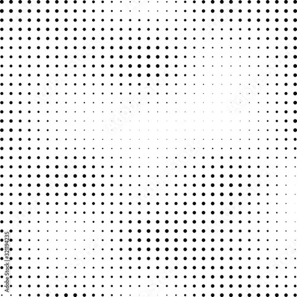 Fototapeta Abstract halftone dotted background. Monochrome pattern with dot and circles.  Vector modern pop art texture for posters, sites, business cards, cover postcards, interior design, labels, stickers.