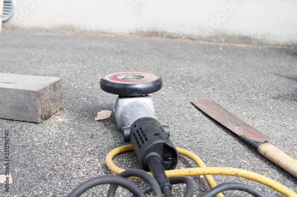 Fototapeta 工具　グラインダー　