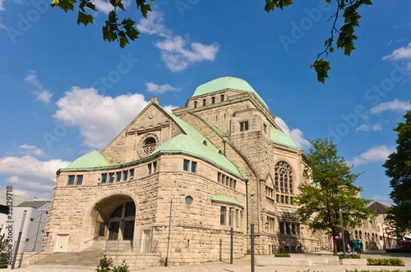 Obraz Side view of the old synagogue