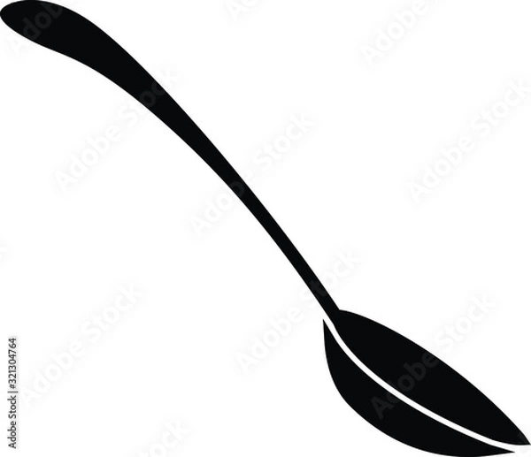 Fototapeta ikona łyżki, wektor