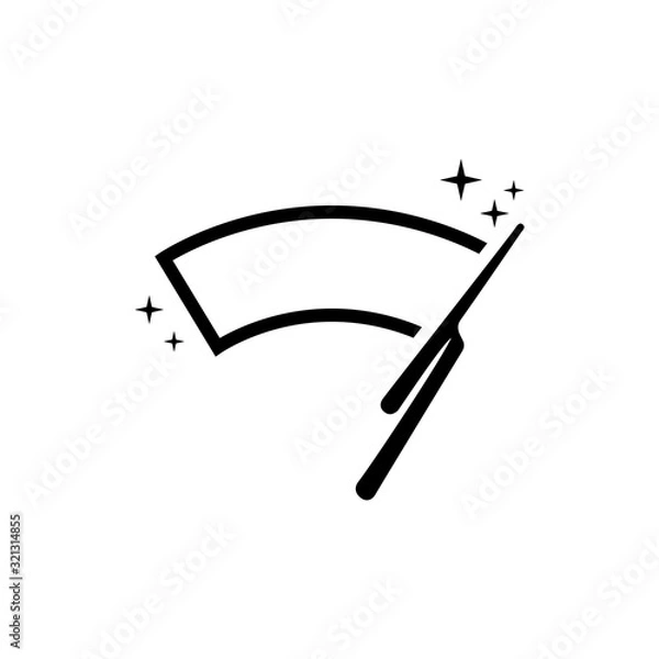 Obraz Car windscreen wiper icon