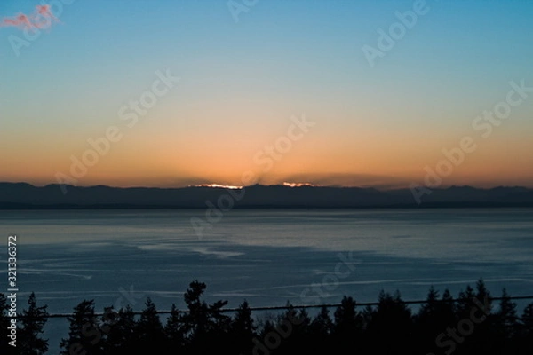 Fototapeta Vancouver beach sunset