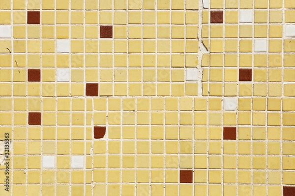 Fototapeta Multi colored small square tiles abstract pattern background