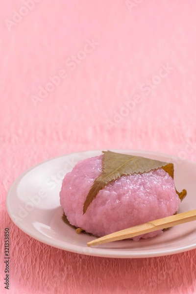 Fototapeta 春の和菓子　桜餅