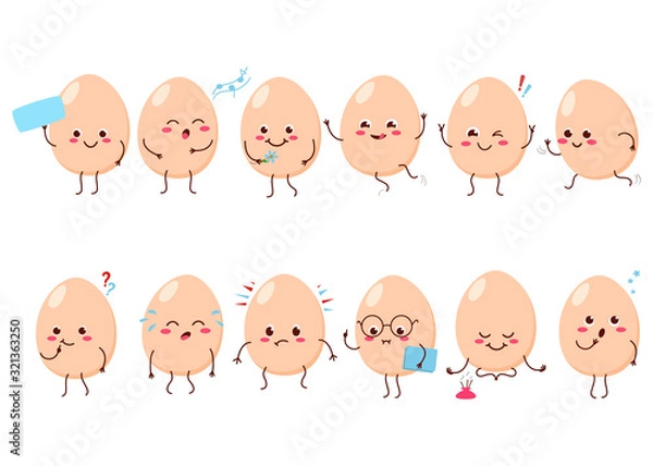 Obraz Cute cartoon character Egg