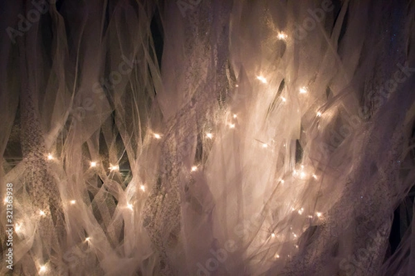 Obraz White lights under tulle 