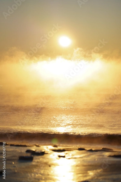 Fototapeta 毛嵐の海