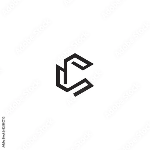 Obraz C logo icon design template elements