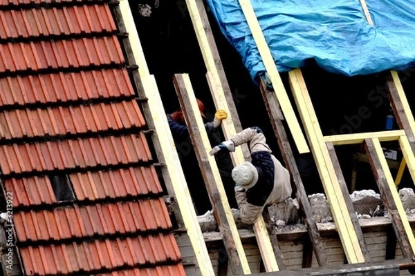 Obraz renovation d'un toit