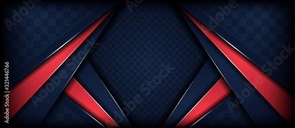 Fototapeta abstract luxurious dark background with red line