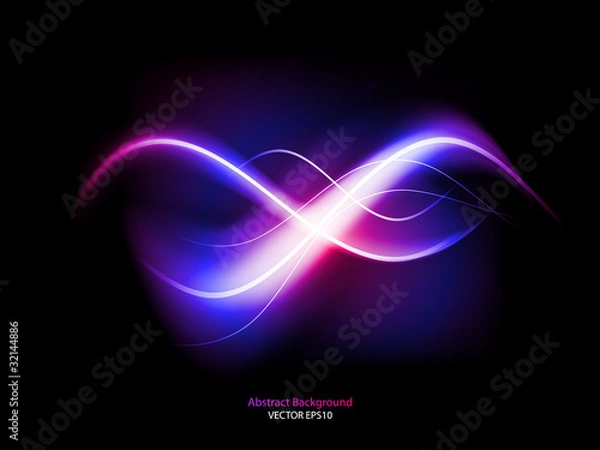 Obraz Color abstract glowing background