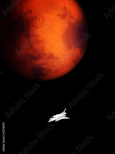 Fototapeta shuttle in the sky 69