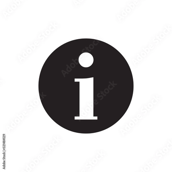Fototapeta information icon design vector logo template EPS 10