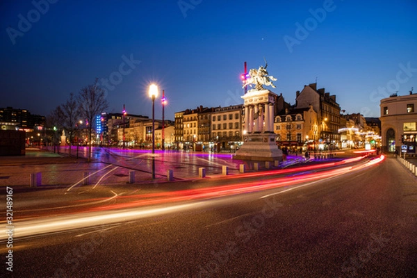 Fototapeta Place de Jaude la nuit