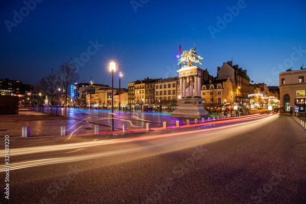 Fototapeta Place de Jaude la nuit