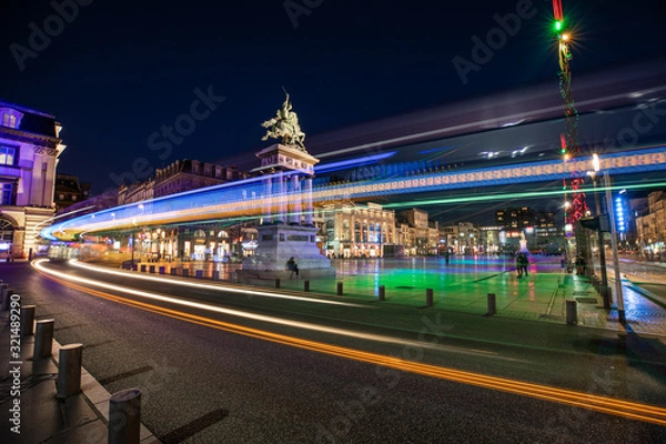 Fototapeta Place de Jaude la nuit