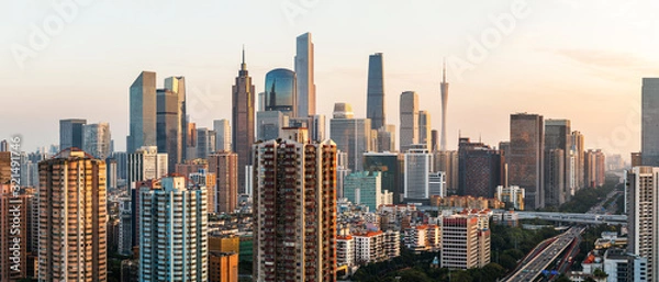 Obraz Panoramę miasta Guangzhou