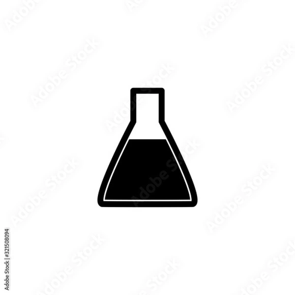 Fototapeta erlenmeyer icon vector design logo template EPS 10