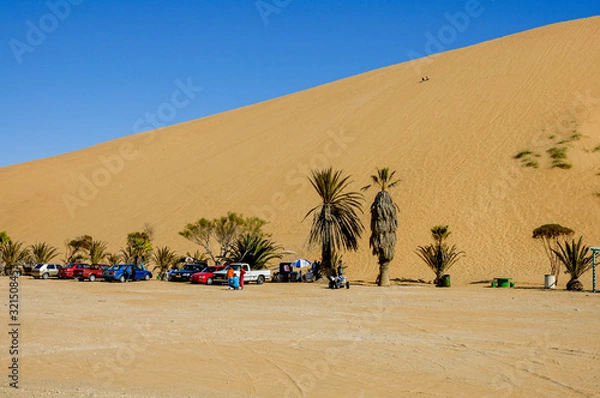 Obraz sand dunes in the desert namibia