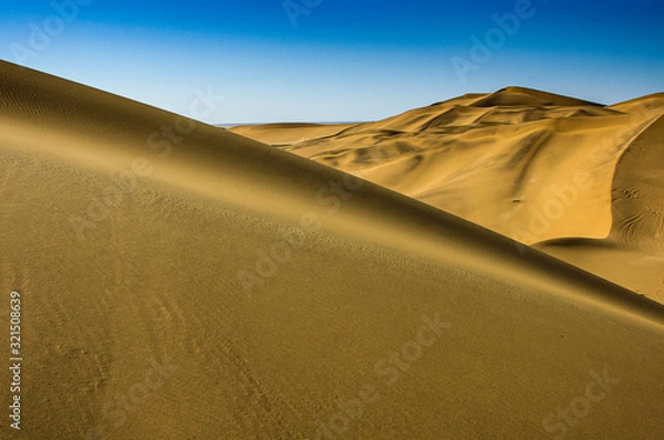 Obraz sand dunes in the desert namibia