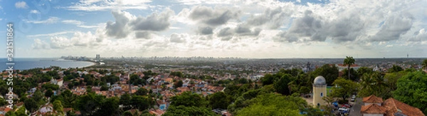 Obraz Olinda - Panorama of Recife view from Olinda Alto da Se
