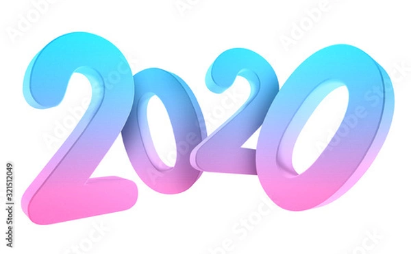 Fototapeta 2020 isolated 3d render
