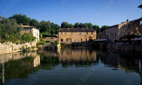 Fototapeta Riflesso Bagno Vignoni