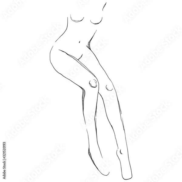 Obraz Women body. Vector illustration