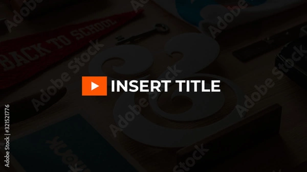 Obraz Play Button Title