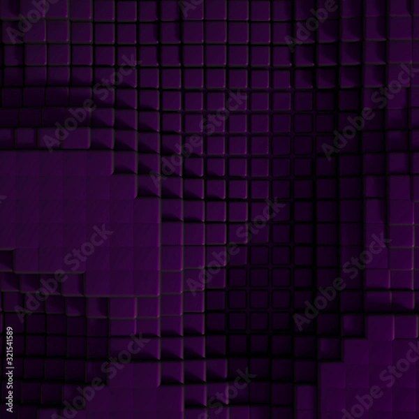 Obraz Abstract metal background. 3d illustration, 3d rendering.