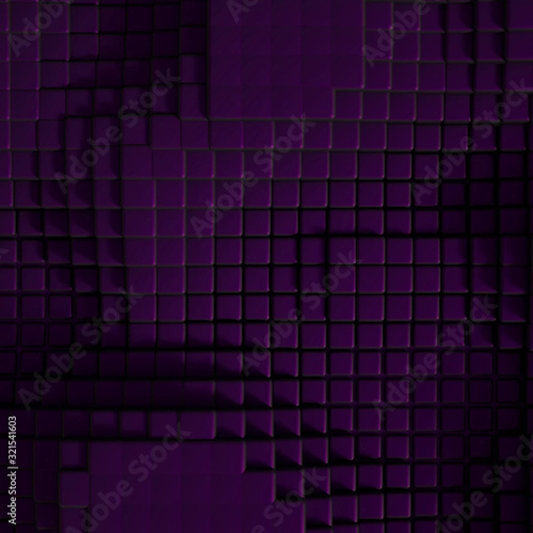 Obraz Abstract metal background. 3d illustration, 3d rendering.