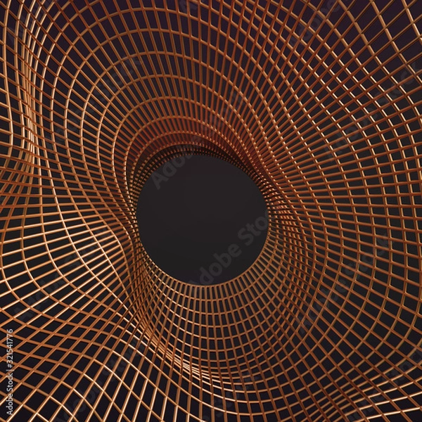 Fototapeta Abstract metal background. 3d illustration, 3d rendering.