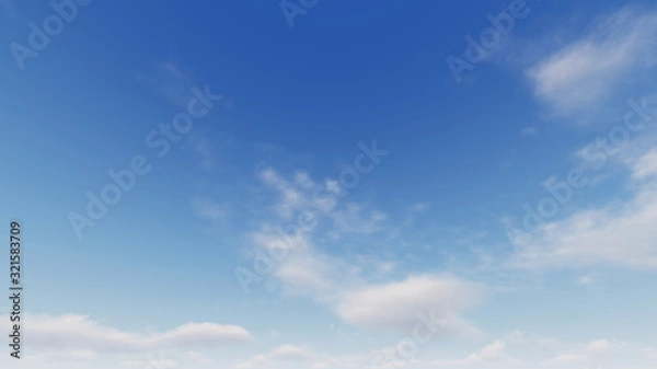 Obraz Cloudy blue sky abstract background, blue sky background with tiny clouds